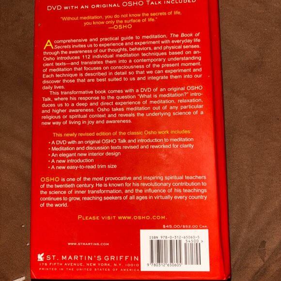 📘 The Book of Secrets – Osho (Hardcover, New & Revised Edition) - Picture 2 of 3